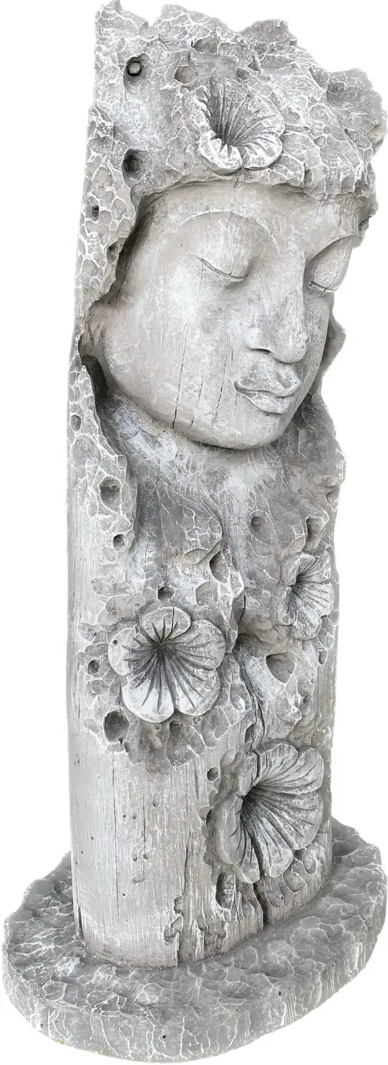 Artikelbild 4 des Artikels “Jadoo - Buddha Gesicht, Relief Baum, 80cm H | Steinguss “